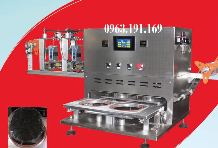 Máy dán màng khay thực phẩm